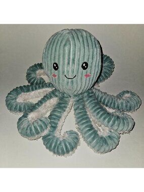 Spark Create Imagine Octopus Ribbed Plush Rattle Lovey 12" Stuffed Toy